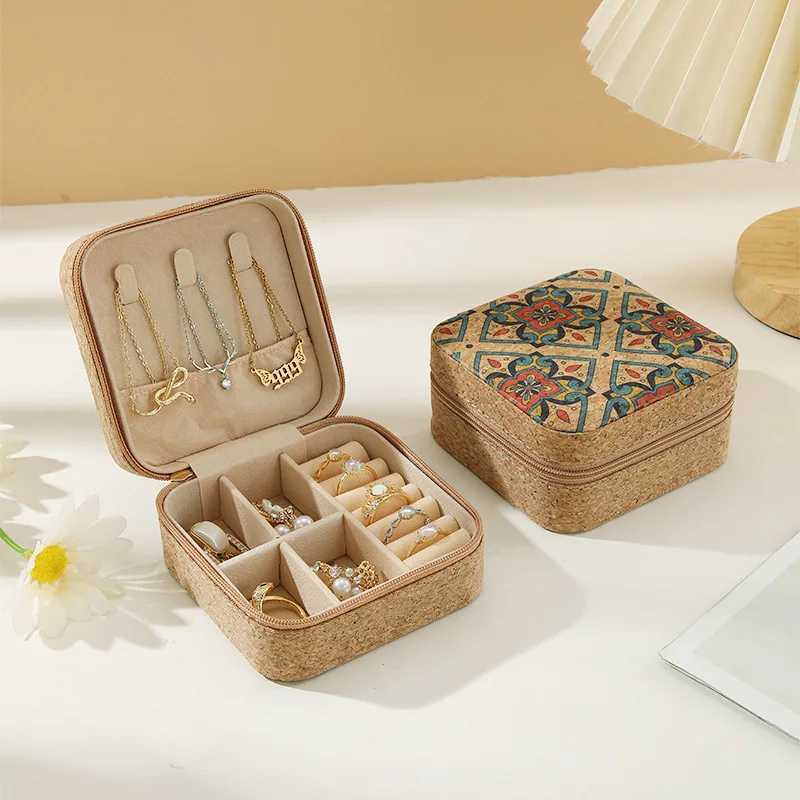Jewelry organizer showcases travel jewelry boxes portable jewelry boxes travel earrings rings storage boxes W241019