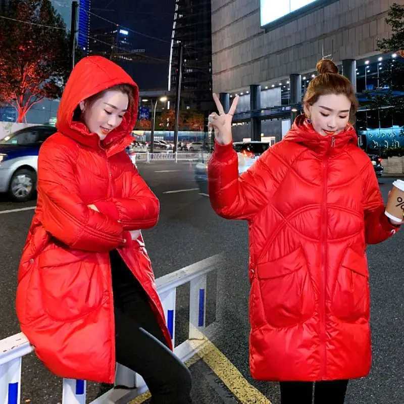 Winter Coat Female Jacket New Women Hooded Parka Jacket Ladies Down Cotton Jacket Long Thick Warm Puffer Parka Outerwear XK65X241019