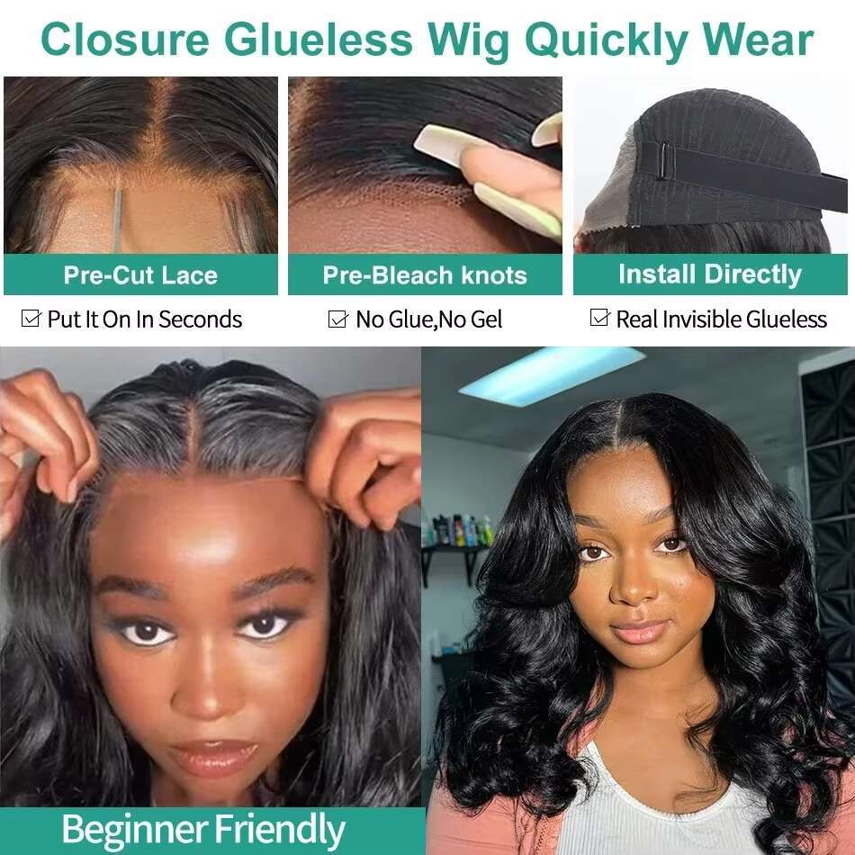 Transparent Short Bob Body Wave 5x5 Closure Brazilian Remy Wig 13x4 13x6 Front Human Hair Wigs Lace Frontal