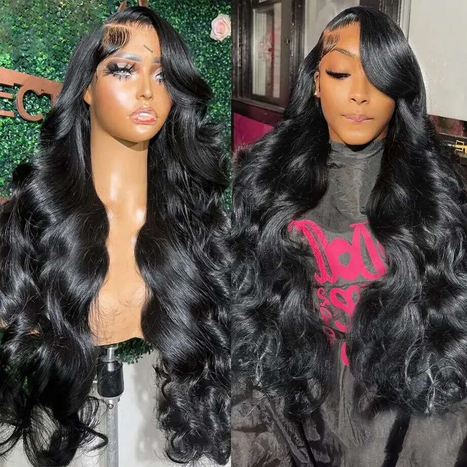 36 38 Inch 13x4 Human Brazilian Body Wave Front Wig 13x6 HD Lace Frontal Wigs For Women Bg Hair