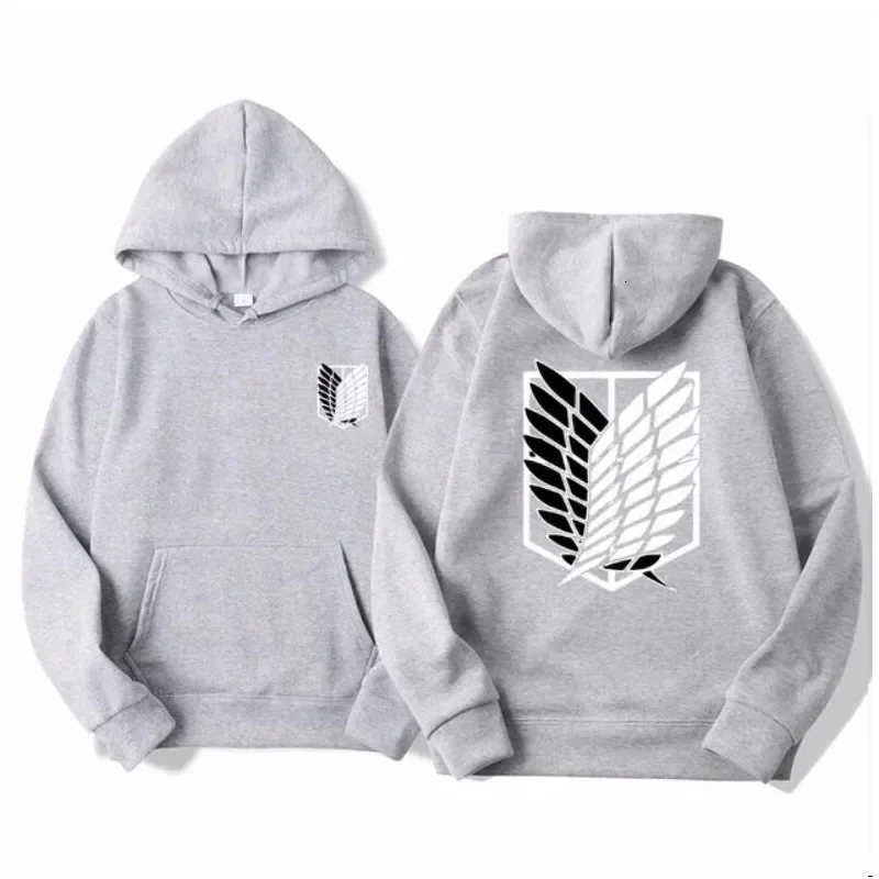 Attack on Titan Mens Hoodie Anime Hoodies Men Women Streetwear Pullover Harajuku Shingeki no Kyojin Sweatshirt Clothes 241010