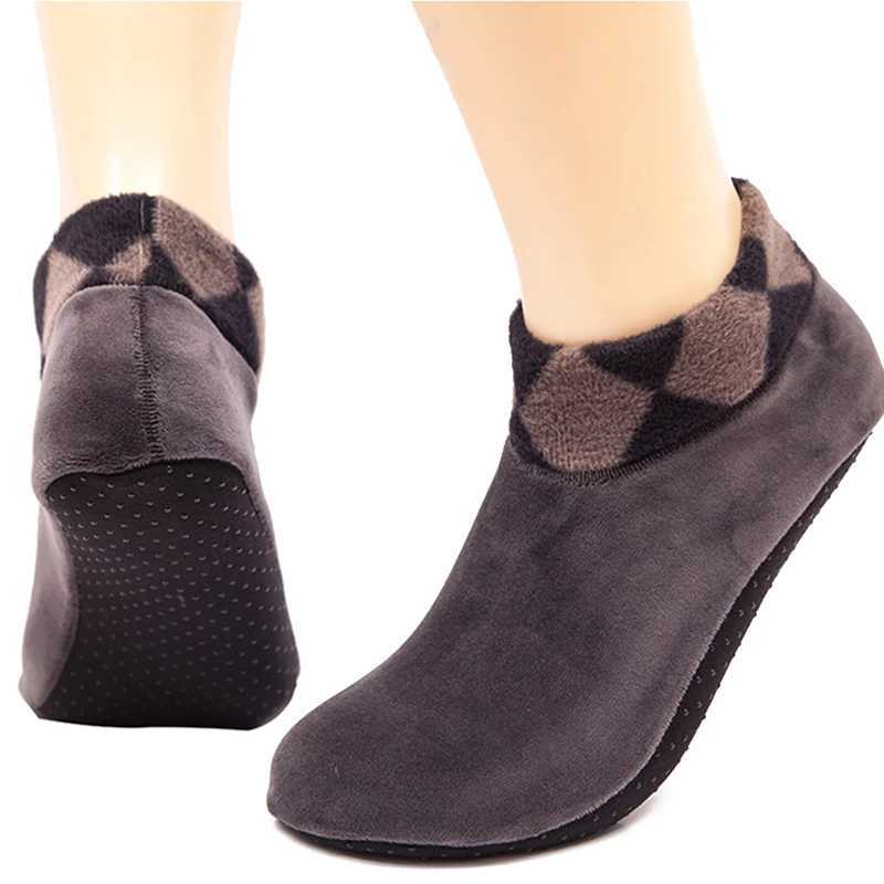 New Men Women Soft Fleece Socks Thicken Winter Warm Boot Socks Unisex Elastic Non Slip Fashion Indoor Floor Socks SlipperXJ241019
