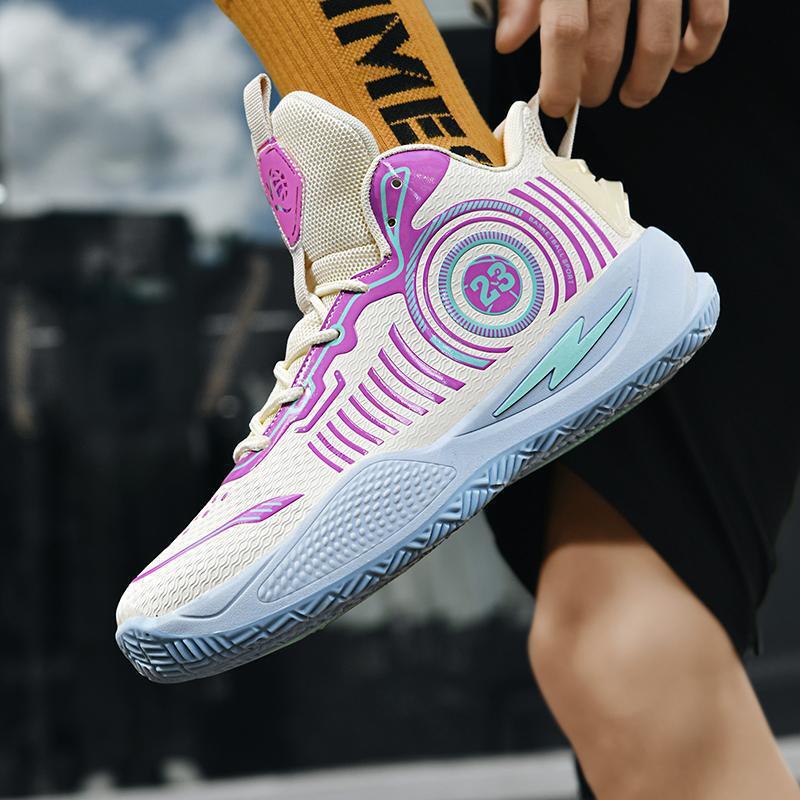 New Basketball for Men, High Top Teenagers, Middle School Students, Cement Ground Sports Running Shoes, Practical Football Shoes