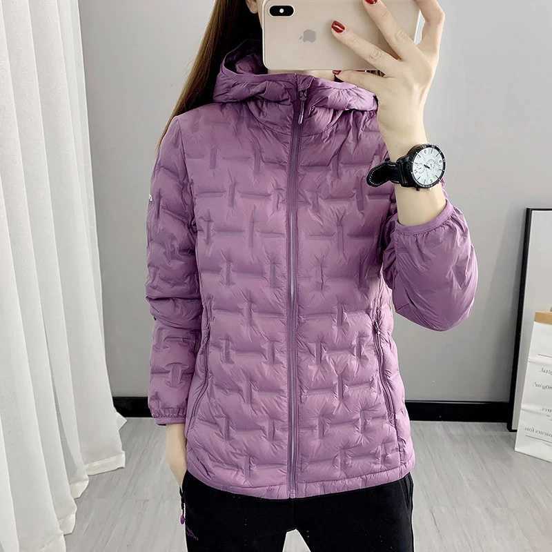 High End 2022 New Autumn Womens Casual 80% White Duck Down Jacket Female Hooded Long Sleeve Fluffy Warm Puffer CoatX241019