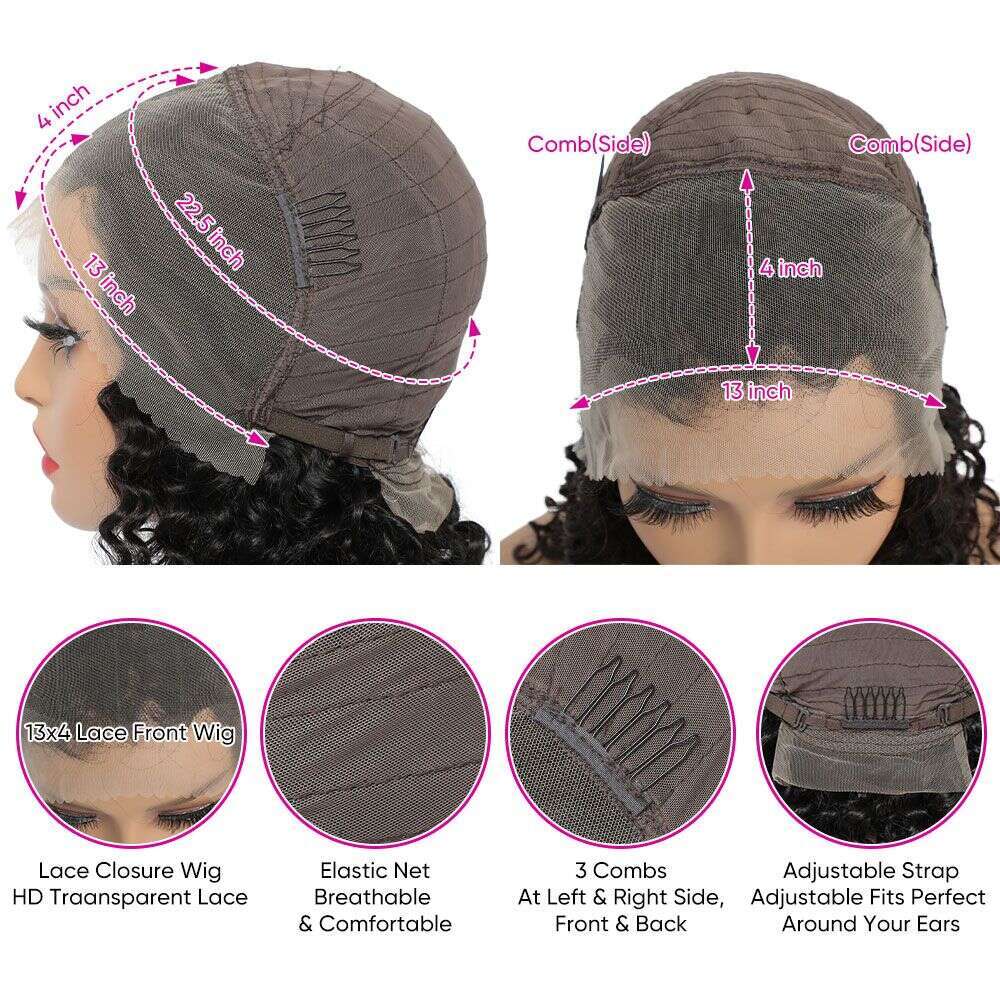 13x4 Frontal Body Wave Human Hair Green With Black Pre Plucked 32 34inch Highlight Transparent Lace Front Wig For Women