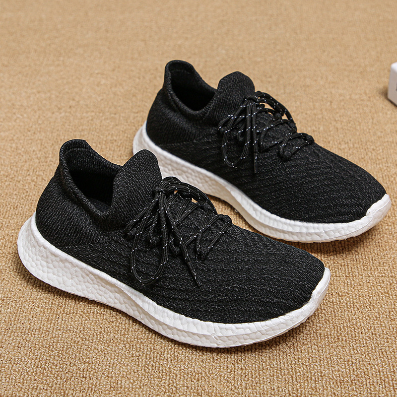 Thick soled 2024 Spring and Autumn new large solid color round toe shallow mouth lace up casual women's sports single shoe