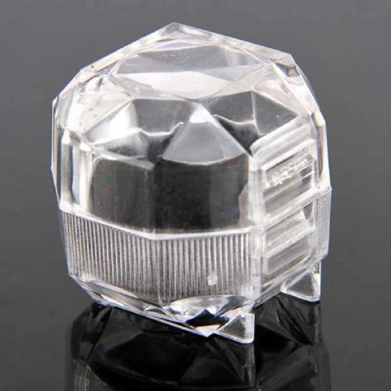 Crystal Transparent Ring Earring Display Box Fashion Wedding Ring Box Pearl Box Packaging Jewelry Organizer Gift Box W241019