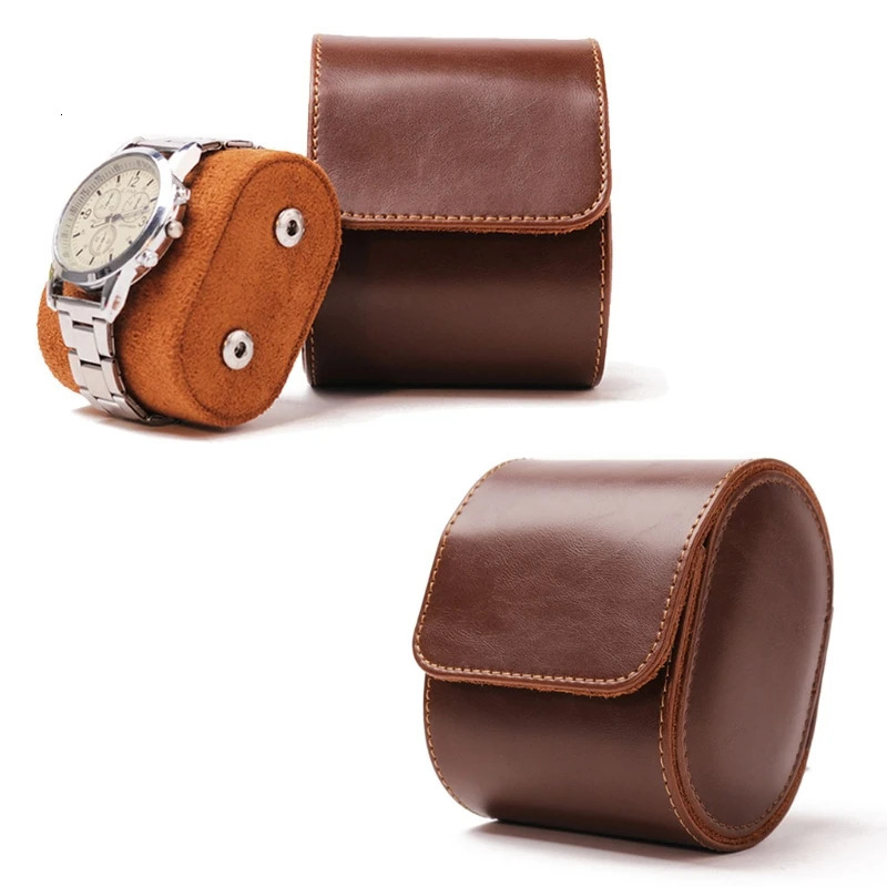 Luxury leather watch storage box travel list case watch gift box Christmas anniversary birthday watch packaging 241018