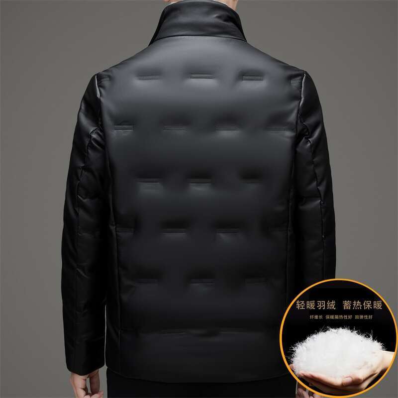 High Quality 2024 Winter Men's Casual White Duck Down Jackets Fur Collar Detachable Warm Puffer Coat Outwear Windproof Thick Top
