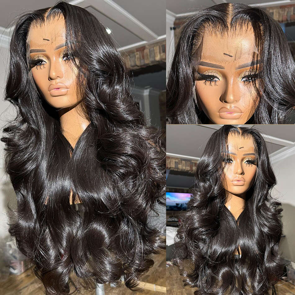 x Body Wave Lace Front Wig Human Hair Glueless Ready To Wear Pre Cut plucked