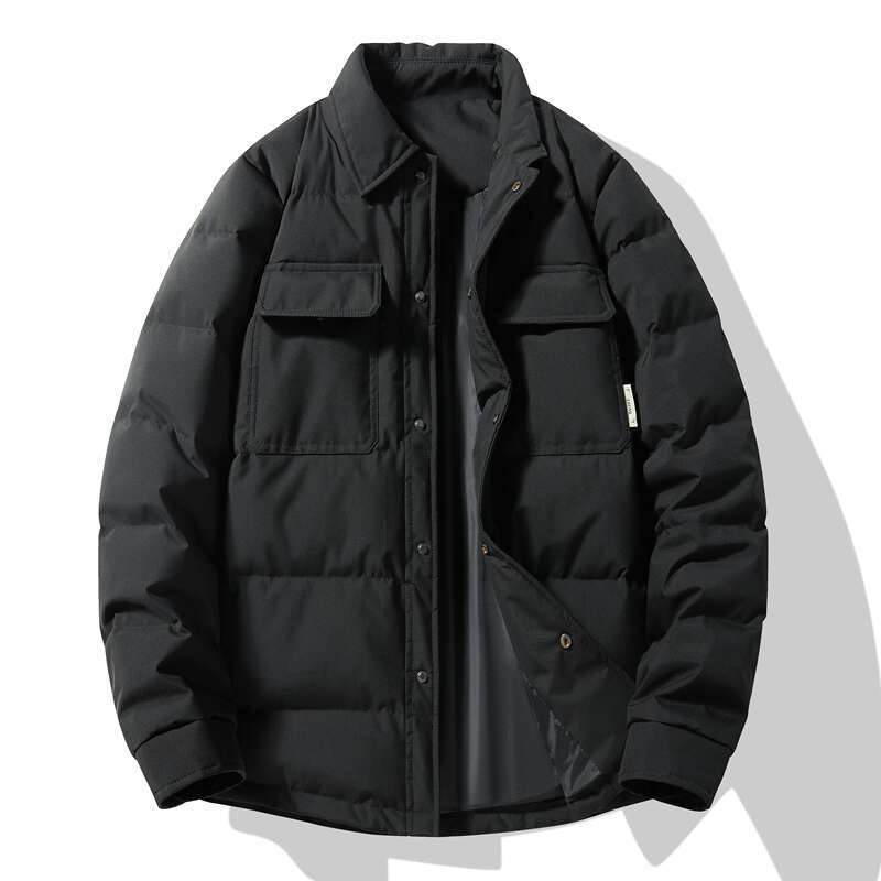 High Quality Casual Men's Duck Jackets 2024 Autumn Winter Solid Color Warm Puffer Coat Outwear Loose Windproof Down Clothes