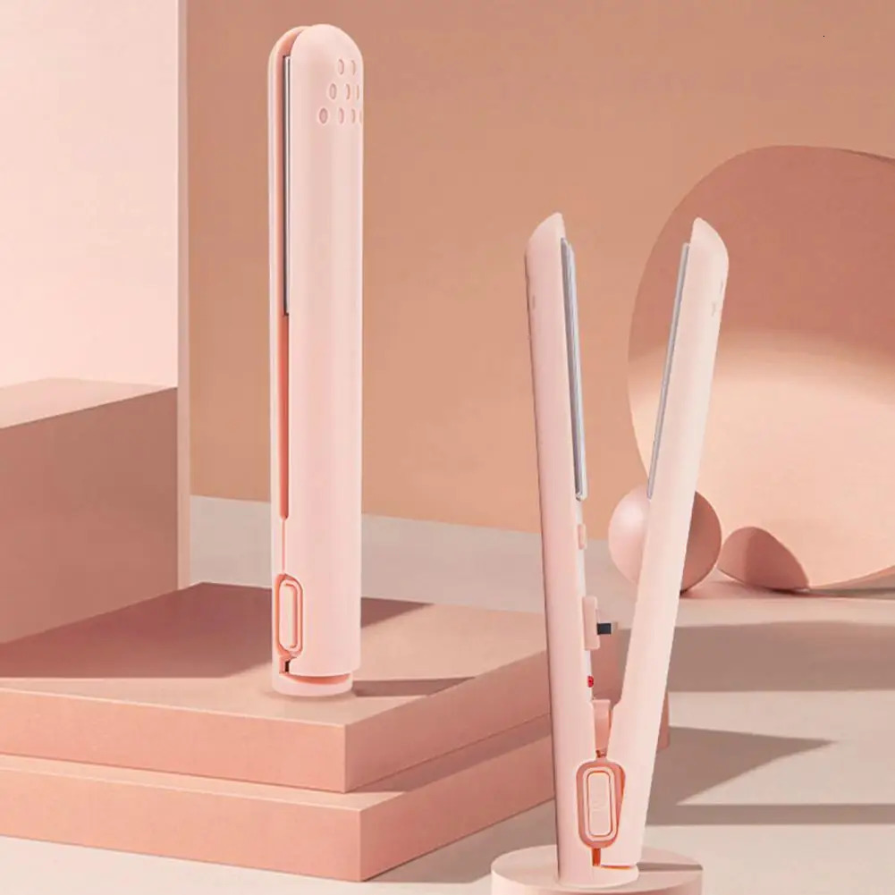 Mini Curling Iron Portable Charging USB Dual purpose Curler Straightener for Smooth and Safe Styling 241018