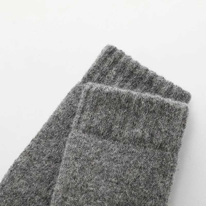 Super Thicken Winter Socks Merino Wool Socks Russia Winter Warm Male Socks Solid Color Warm MeiasXJ241019