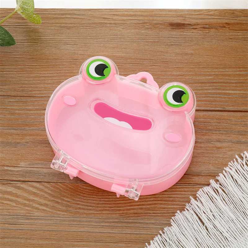 1 cute cartoon plastic jewelry storage box for ring earring necklace decoration portable animal shaped childrens accessory box W241019