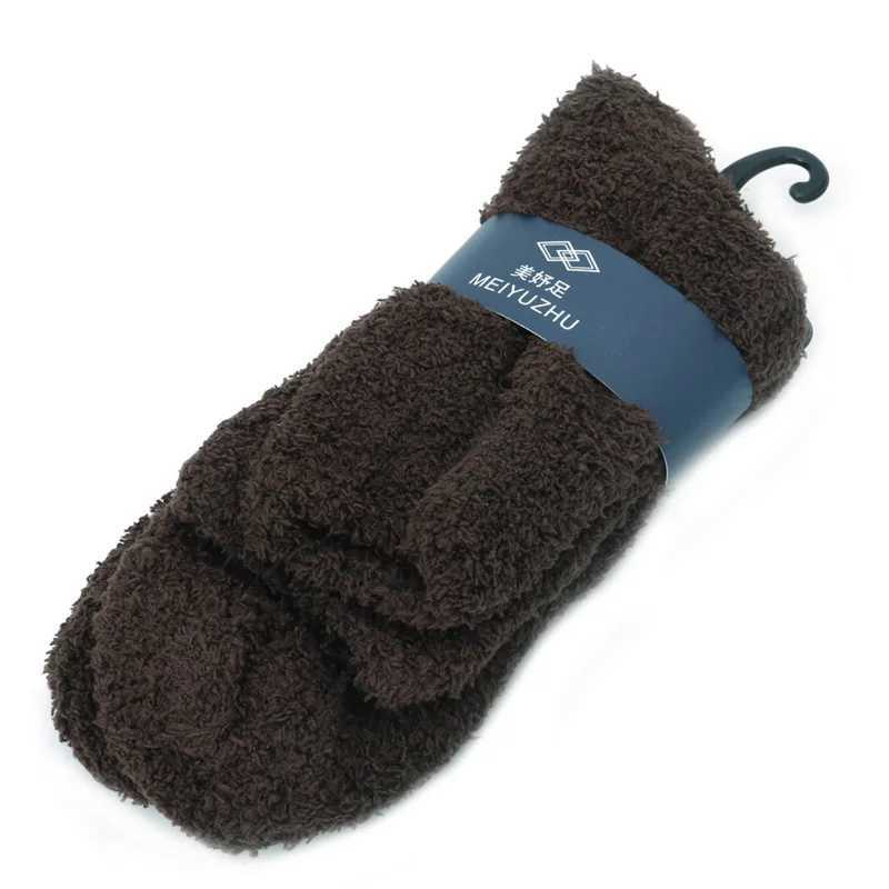 7 Colors Extremely Cozy Cashmere Socks Men Women Winter Warm Sleep Bed Floor Home FluffyXJ241019