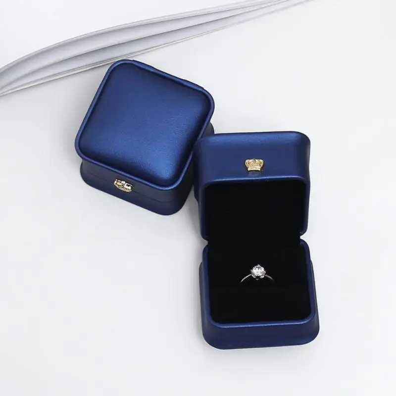 Fashion jewelry box vintage multi-color ring earrings pendant velvet ring box wedding engagement bride display packaging gift W241019
