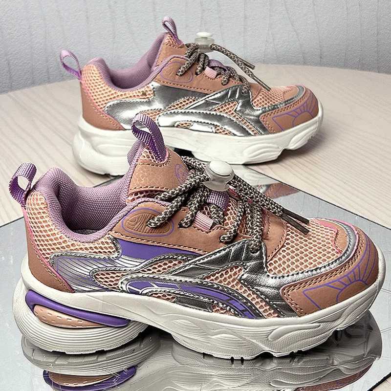 Athletic Outdoor Childrens running shoes high-quality mesh casual shoes lightweight pads comfortable and breathable childrens sports shoes H241019