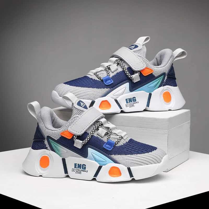 Athletic Outdoor Kids Sneakers Boys Girls Tennis Shoes for Running Athletic Walking Gym Sports Lightweight Breathable H241019
