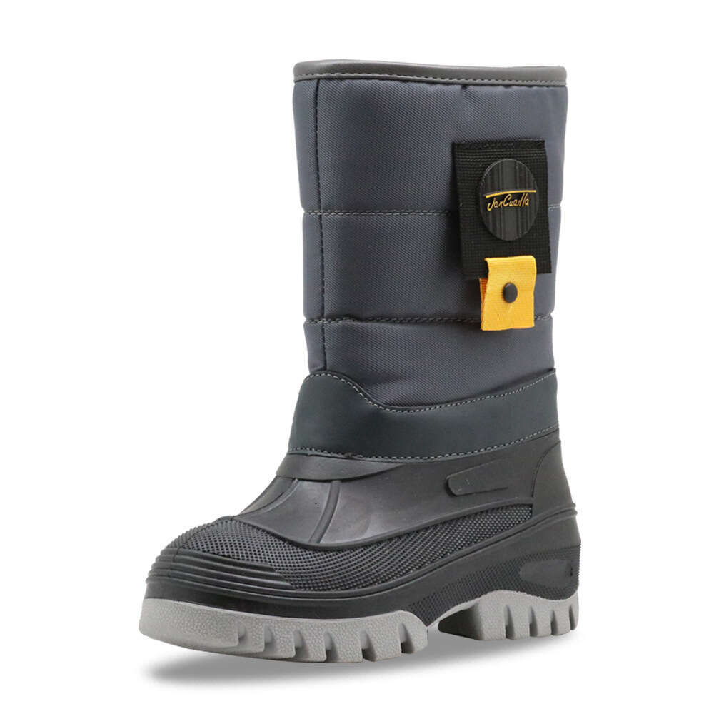 Designer Boot Winter Cotton Boot Brand Boys' Casual Boots, Thickened And Plush Snow Cotton Shoes, Midsole Boots, Anti-Skid Snow Boots 9df