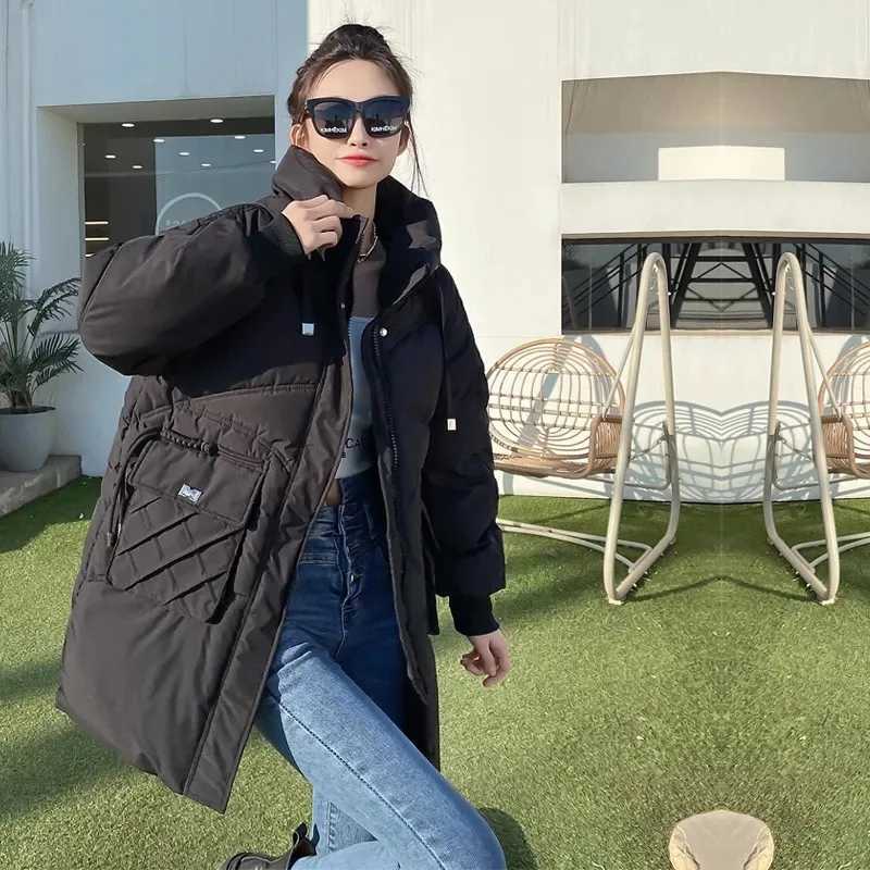 2023 New Winter Jackets Parkas Women Down Cotton Jacket Female Thick Warm Hooded Puffer Snow Wear Coat Casual OutwearX241019