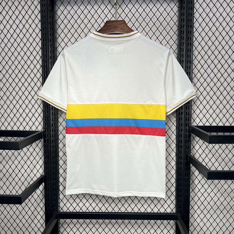 Collection Colombia 2024 Centenary Soccer Jerseys 2025 1990 Valderrama Retro 24 25 James 100 Years Football Shirt Men Kids White Kit Camiseta De Futbo