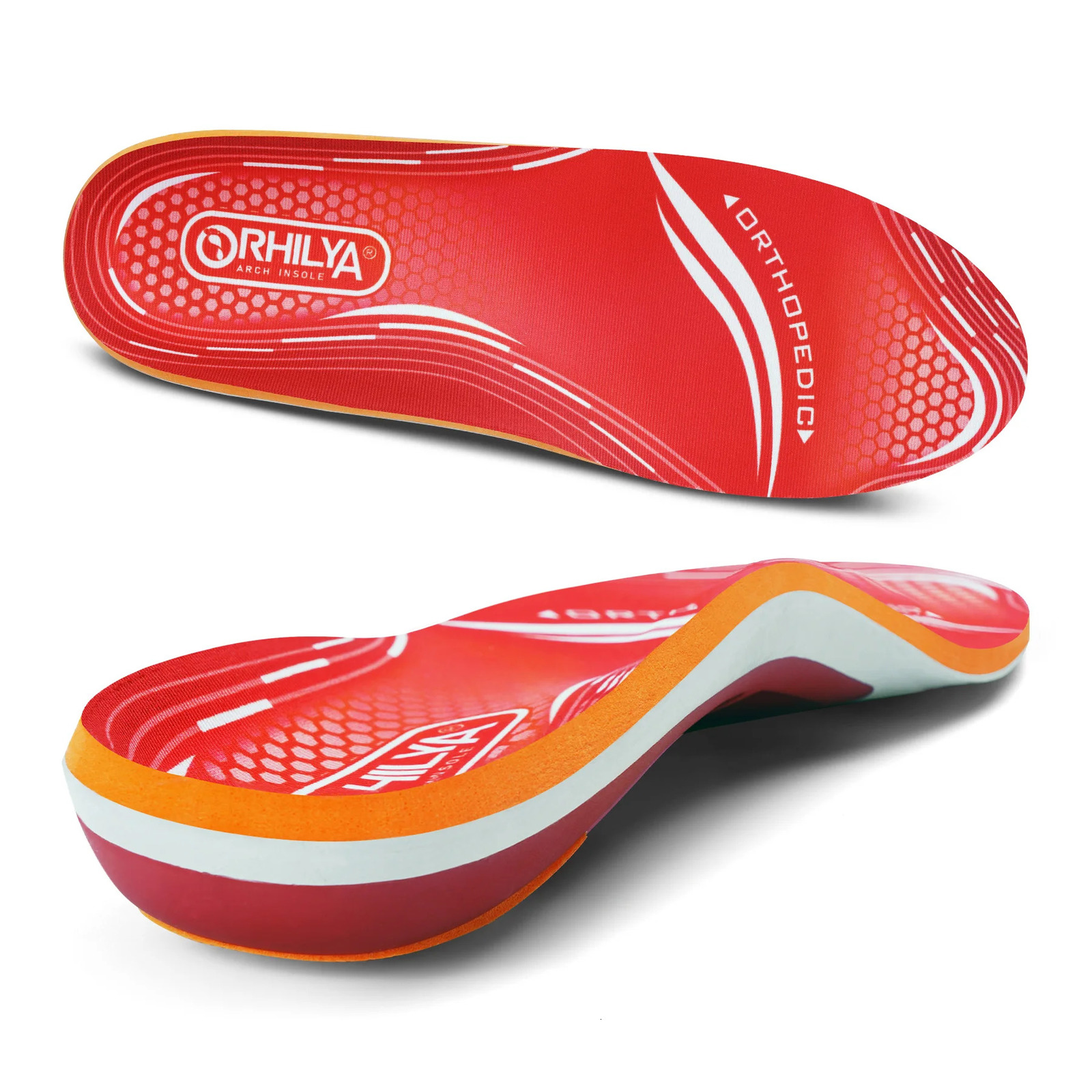 220lbs Plantar Fasciitis Orthopedic Sport Insole High Arch Support Men Women Sole Flat Feet Pain Relief Ortic Shoe Insert 241019