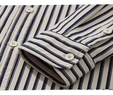 shanshi Men's shirts High street vertical striped shirt men's spring and autumn high-end design casual interior shirt jacket