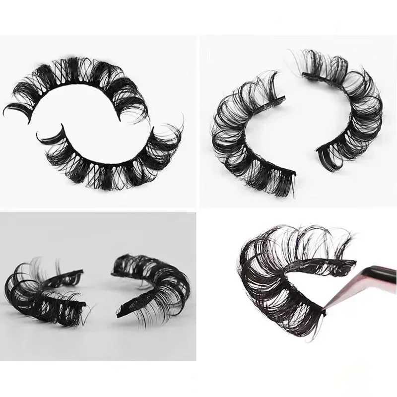 russian 10Pairs Lashes 3D Mink strip lash Dramatic False Eyelashes Faux Cils Makeup Wholesale Fake Eyelash ExtensionXJ2410