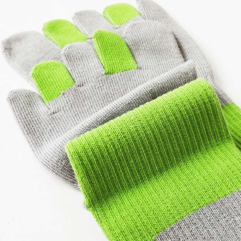 5 Pairs Mens Split Toe Socks Autumn Winter Thick Sports Compression Sweat absorbing Anti friction Cotton 5 Finger Socks FashionXJ241019