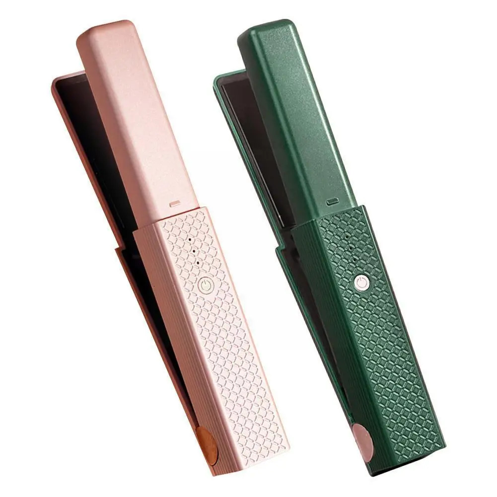 Cordless Mini USB Straightener with Fast Heating Three Temperature Adjustable Travel Portable Straightener K8f0 241018