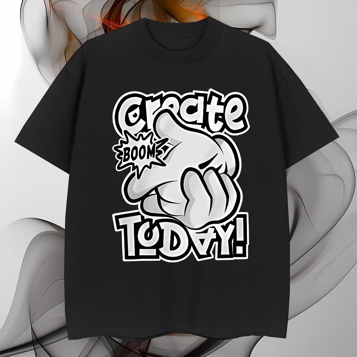 TOP Quality T-Shirts 100% Cotton 230g hands Hip Hop Black Oversized Breathable Crew Neck Men Tops Tees DIY Top Tees
