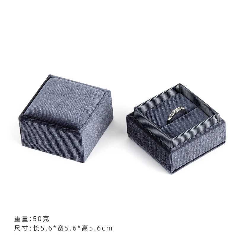 Exquisite handmade vintage velvet pendant necklace box gift box pink ribbon storage ring box jewelry packaging high quality W241019