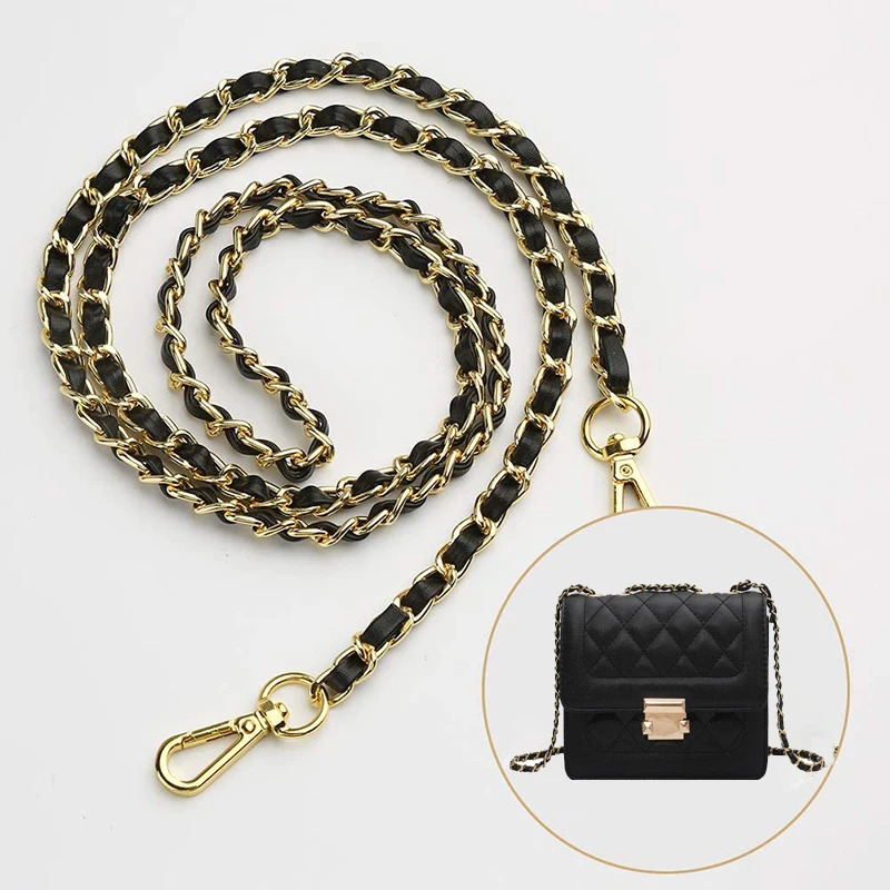 118cm Purse Chain Strap Crossbody Handbag Chains Replacement Leather Shoulder Bag Straps Diy Women Girl Part Accessory 241017