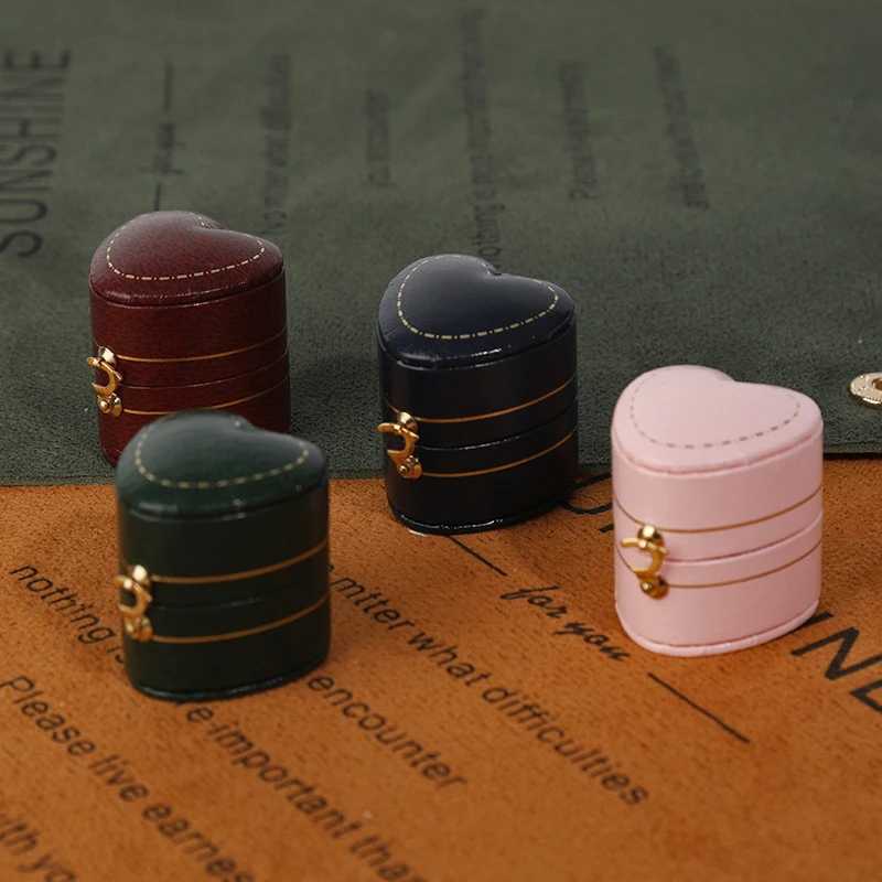 Retro mini ring box high-end diamond ring box recommended for wedding ceremony jewelry photography jewelry props W241019