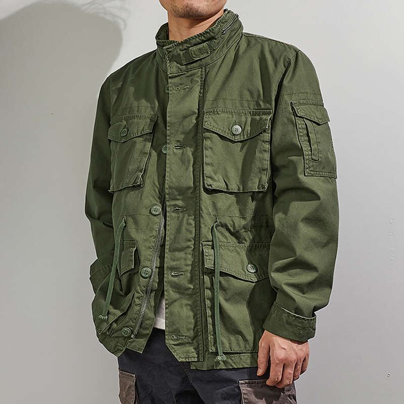 Men's Military Tactics Jacket Multiple Pockets Cargo Coat Thicken Ing Padded Clothes M-65 Army Jackets For Male