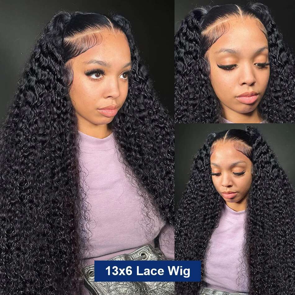 Ottilia Curly 13x4 Wigs For Women 13x6 Hd Frontal Deep Wave 360 Lace Front Wig Human Hair 180%