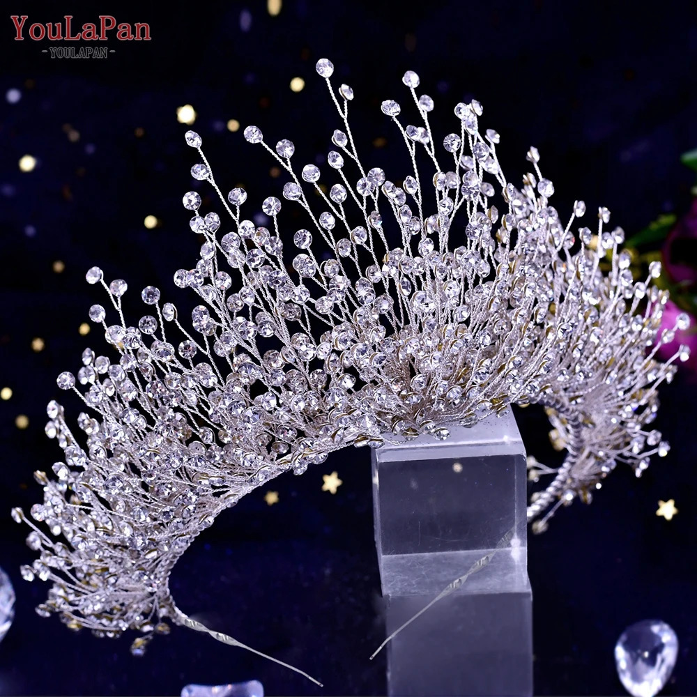YouLaPan Luxury Wedding Crown Diamond Bridal Hair Accessories Bridal Headwear Jewelry Princess Headwear HP193P 241018