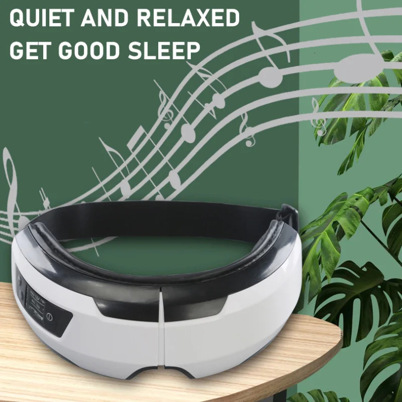Electric Eye Massager Vibration Therapy Air Pressure Heating Massage Relax Health Care Fatigue Stress Bluetooth Music Foldable 241008