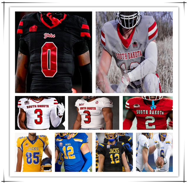 South Dakota State SDSU College Football Jerseys Mark Gronowski Amar Johnson Kirby Vorhees Griffin Wilde Grahm Goering Adam Bock Dalys Beanum Caleb Francl Ripperda