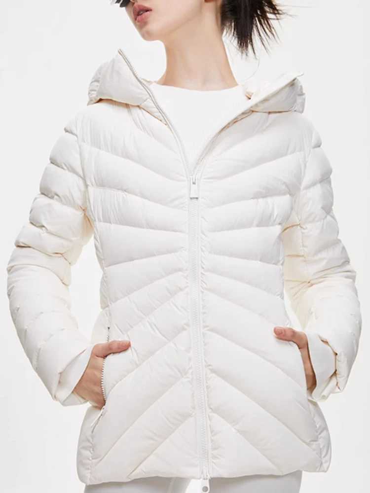 Autumn and winter puffer coat long sleeved hooded zippered down jacket with high quality and low priceX241019