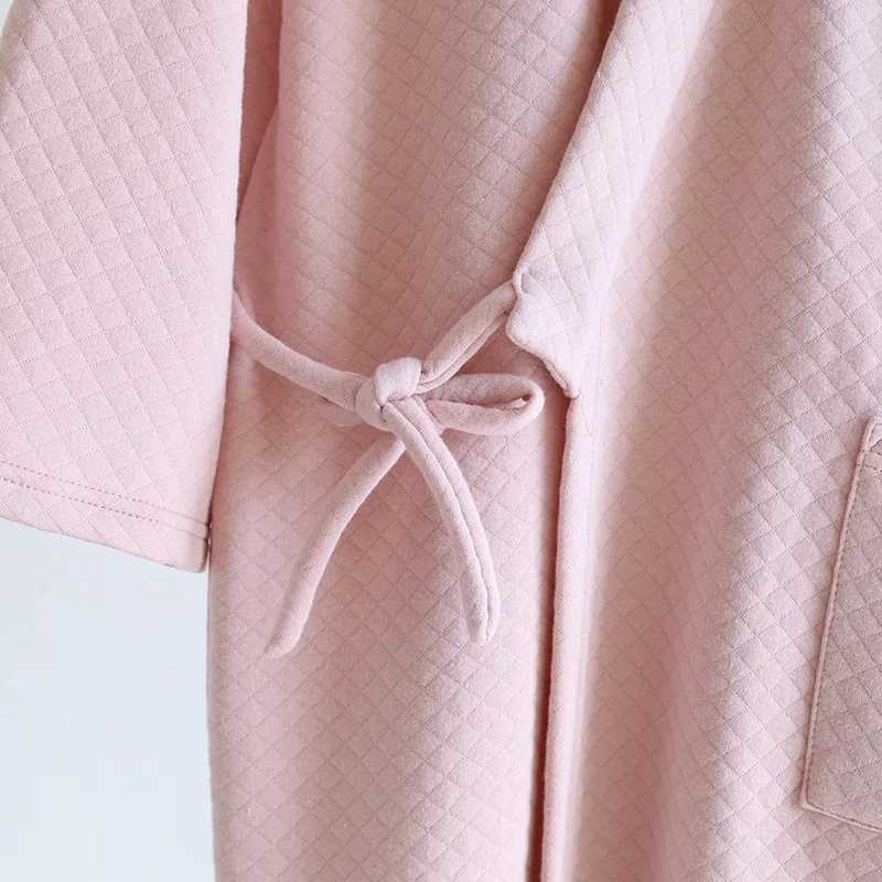 2024 Autumn Men Cotton Velvet Bath Robe Couples Matching Home Clothing Male Kimono Yukata Long Nightdress Men Casual BathrobeXJ241018