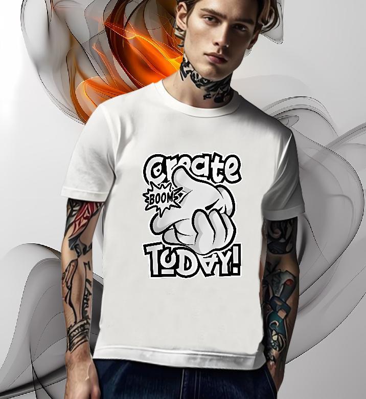 TOP Quality T-Shirts 100% Cotton 230g hands Hip Hop Black Oversized Breathable Crew Neck Men Tops Tees DIY Top Tees