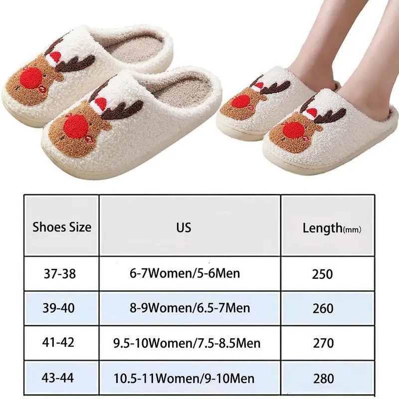 Christmas sliders reindeer cute sliders for women reindeer men women Christmas style sliders for adults 241018