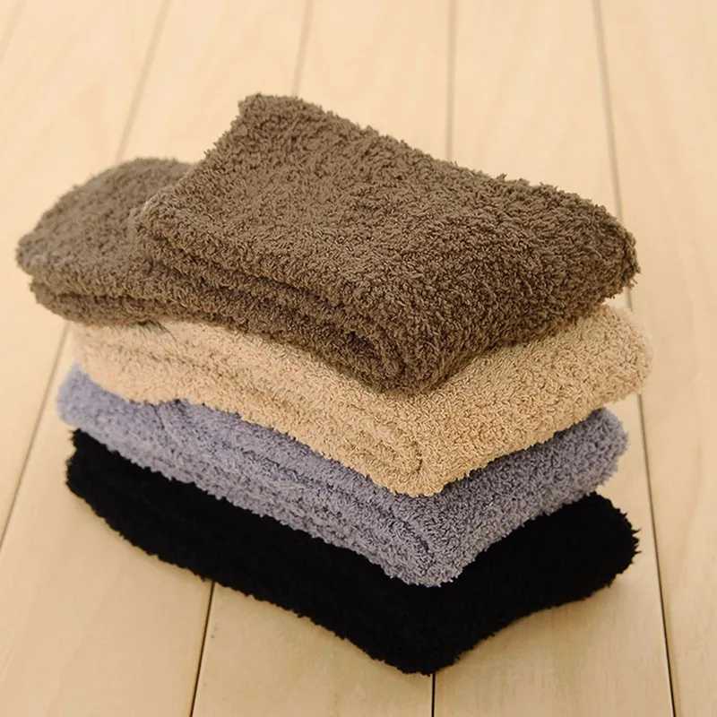 7 Colors Extremely Cozy Cashmere Socks Men Women Winter Warm Sleep Bed Floor Home FluffyXJ241019