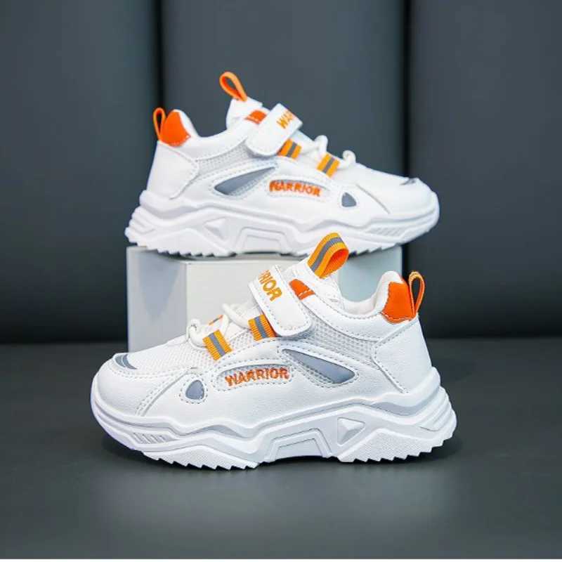 Athletic Outdoor 2024 Boys and Girls Sports Shoes Summer Big Kids Breathable Childrens Shoes Girls Dad Shoes Boys Size26-37 H241019