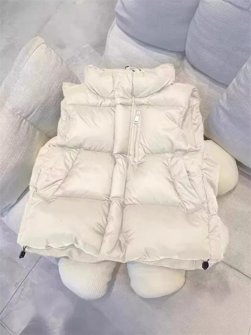 Boys Girls Warm Down Vest Jackets Autumn Big Kids Thin Waistcoat Children Winter Clothes Teen Solid Outer Coats 310 Years 241018