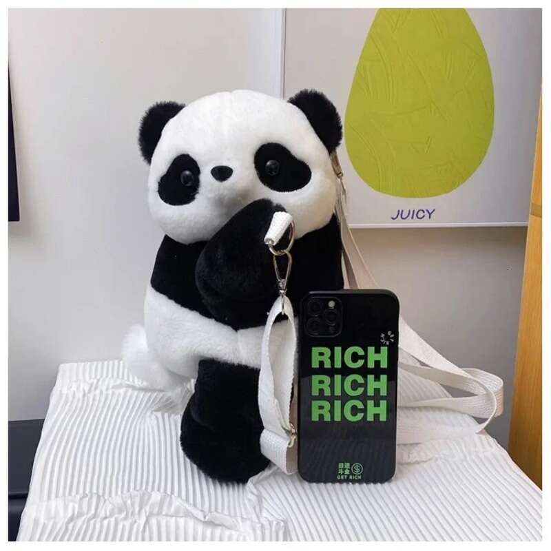 Cute Chinese Crossbody Bag Backpack Hugs You Like A Panda