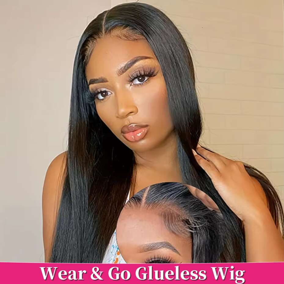 And Go Glueless Brazilian Straight 5x5 Wig Human Hair Ready To Wear 6x4 5x7 Lace Closure Wigs Pre plucked