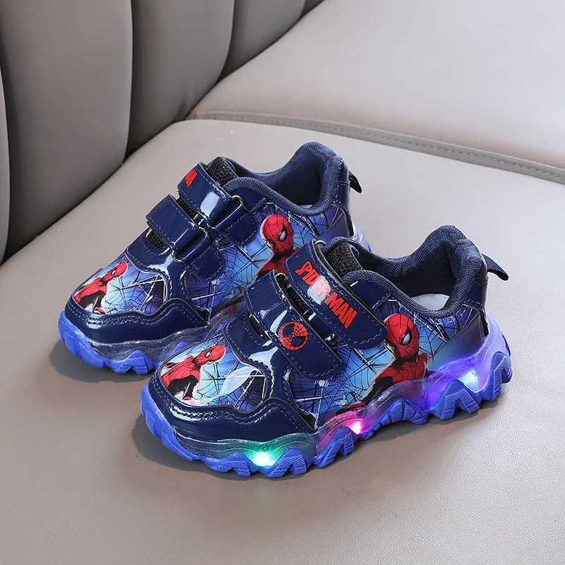 Athletic Outdoor Shiny leather surface boys anti slip sports shoes childrens trend cartoon shoes new H241019
