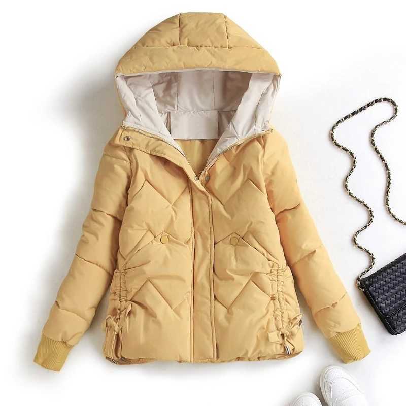 New Fashion Black Bisic Hoodie Coat Women Winter Jacket Female Ladies Casual Beautiful Warm Puffer Jackets Woman OuterwearX241019